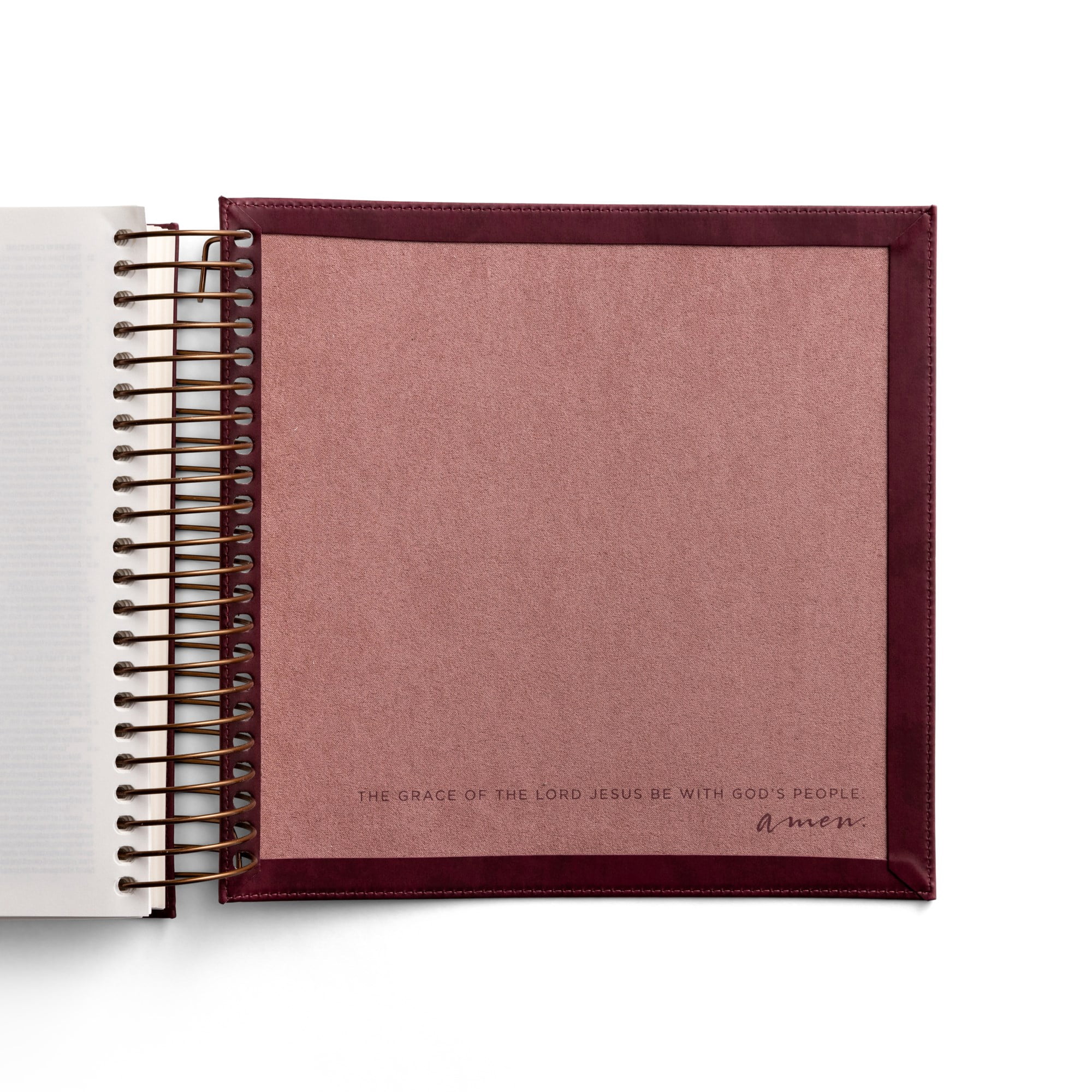 Illustrating Bible CSB - Spiral Bound Bible Journal, Cranberry, (Spiral-Bound)
