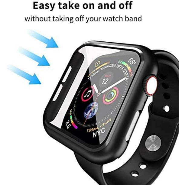 1 funda protectora para Apple Watch Series5 6 carcasa blanda todo incluido color negro 40 mm generacion 4 5 6 SE universal Ormromra CZDZ HY164 1 Walmart en linea