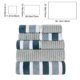 thumbnail image 3 of Juego de 8 Toallas de Terciopelo de Rayas Anchas, Toallitas de Baño Absorbentes, Juego de Toallitas para Adultos, 3 of 7