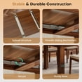 thumbnail image 5 of Hawsaiy Extendable Dining Table Set for 4, Upholstered Dining Chairs, Farmhouse Kitchen Dining Room Set, Hidden Leaf Dining Table Seats 6-8, 5 of 8