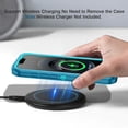 thumbnail image 4 of I-HONVA Magnetic Case for iPhone 16e / iPhone 17e,Compatible with Mag-Safe,3-Layer Drop Protection Anti-Slip Rugged Shockproof Dustproof Protection 6.1 inch Phone Case,Green, 4 of 5