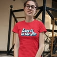 thumbnail image 3 of Tee Hunt Love Is in the Air T-Shirt Happy Valentine's Day Romance Good Vibes Women's T-Shirt Tee, Red, Medium, 3 of 5