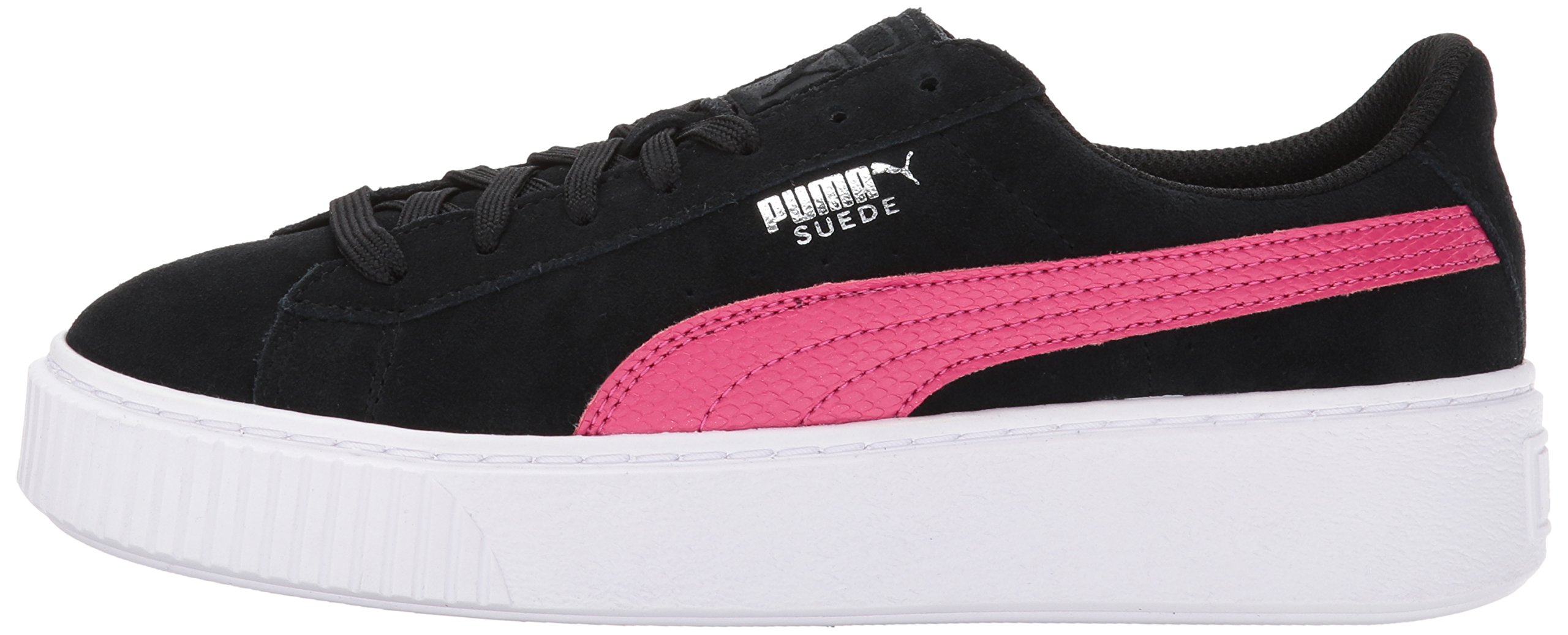 Zapatilla de Moda para Niña Suede Platform Snk Jr Negro / Love Potion Tobillo Alto - 7M 8