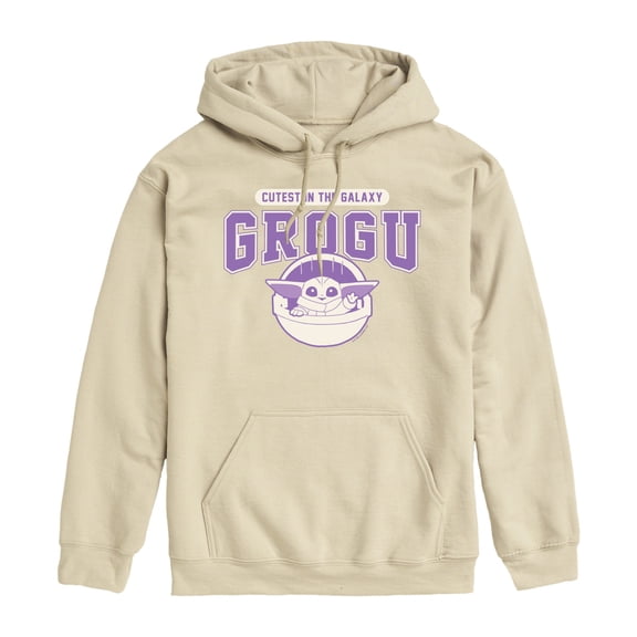 Star Wars - Cute Grogu Collegiate - Men's Fleece Hoodie Sweatshirt