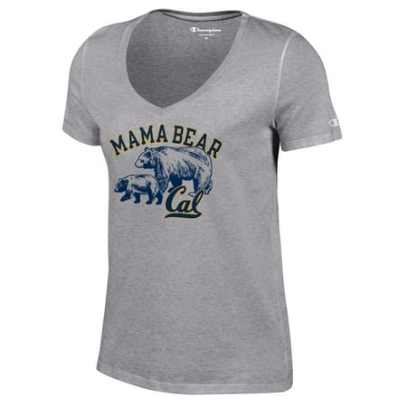UC Berkeley Champion Women Mama Bear T-Shirt-Gray (Best Uc Colleges In California)