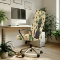 thumbnail image 3 of Xixirimido Shamrock Black Cat St. Patrick's Stretch Office Chair Cover Computer Chair Cover for Armrest Chair Universal Rotating Boss Chair Slipcovers High Back Desk Chair Seat Protector, Large, 3 of 6