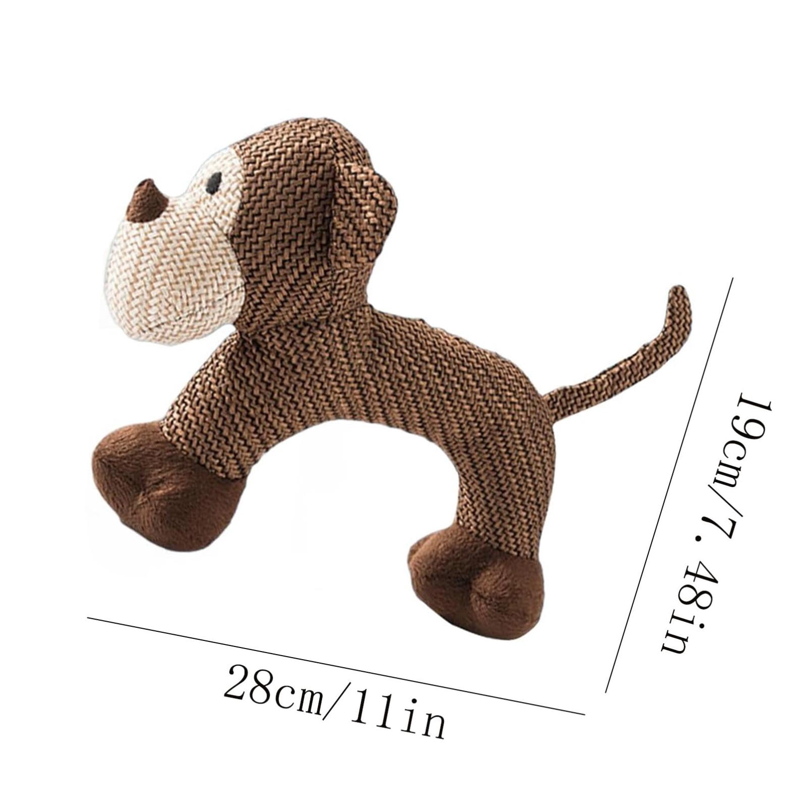 Interactive Squeaky Chew Toy for Dogs Strong Chewers Teething Fabric Play Stress Relief Companion Small Medium Large TOPLIU (11"x7.48")