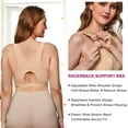 thumbnail image 3 of Eleady Women Post-Surgical Sports Support Bra Full Coverage Front Closure with Adjustable Straps Wirefree Racerback(Beige Large), 3 of 7