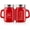 Red, variant on Salt and Pepper Shakers Set, 4 oz Cute Modern Glass Shaker Sets with Stainless Steel Lids, Blue Kitchen Decor and Accessories for Home Restaurants Weddings