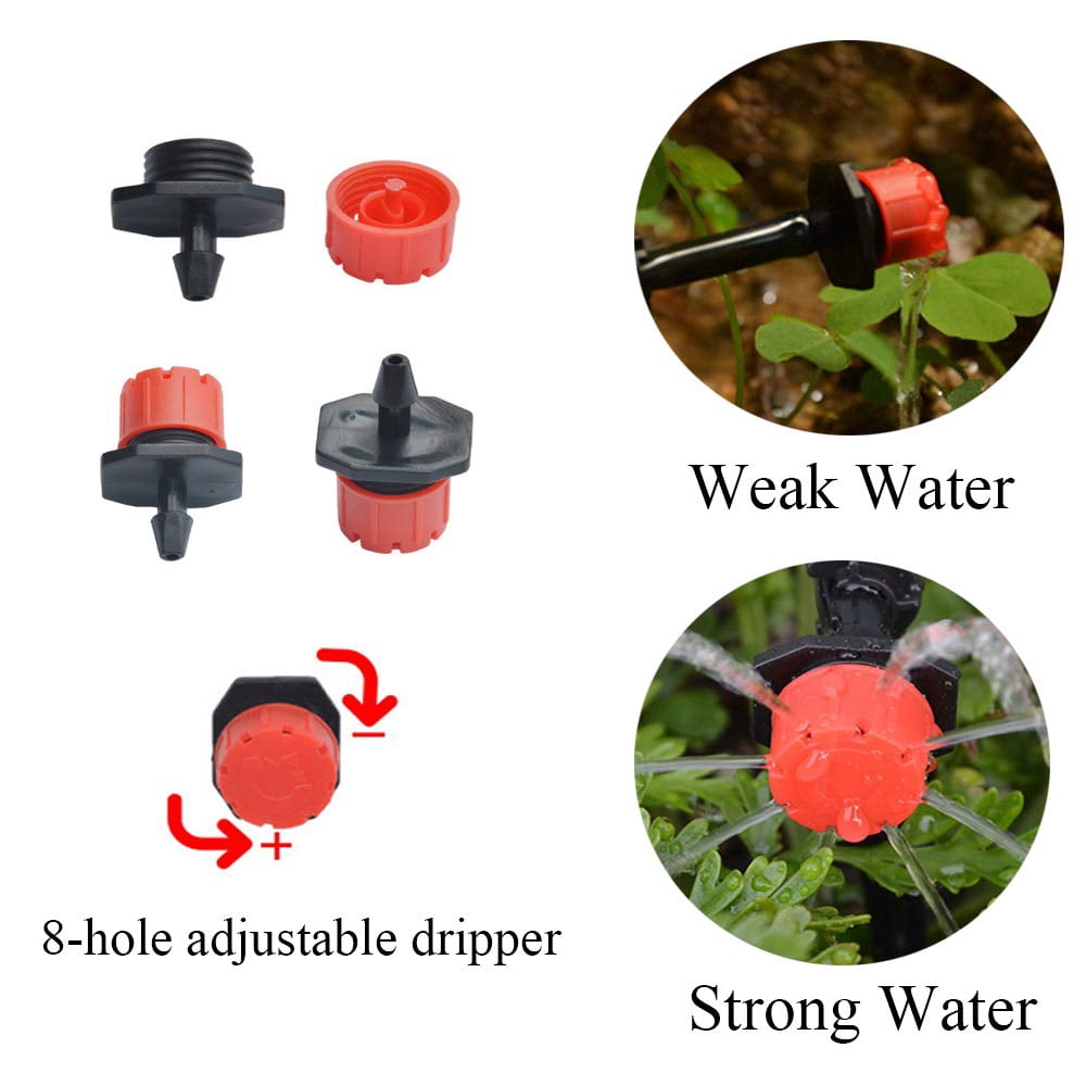 Drip Irrigation System, 82FT 30 Water outlet Garden Irrigation System Blank Distribution Tubing Watering Drip Kit Automatic Irrigation Equipment Equipment for Garden Greenhouse, Flower Bed,Patio,Lawn