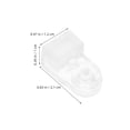 thumbnail image 2 of HAMPPLIES 20Pcs Clear Mirror Holder Clips for Glass Cabinet and Window Panel Support, 2 of 6