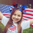 thumbnail image 5 of YOHAVEN 4th of July Star Headband, Patriotic Red White Blue Party Festival Accessories, Flag Theme Celebration Outfit for Women Men Holiday Event, 5 of 6