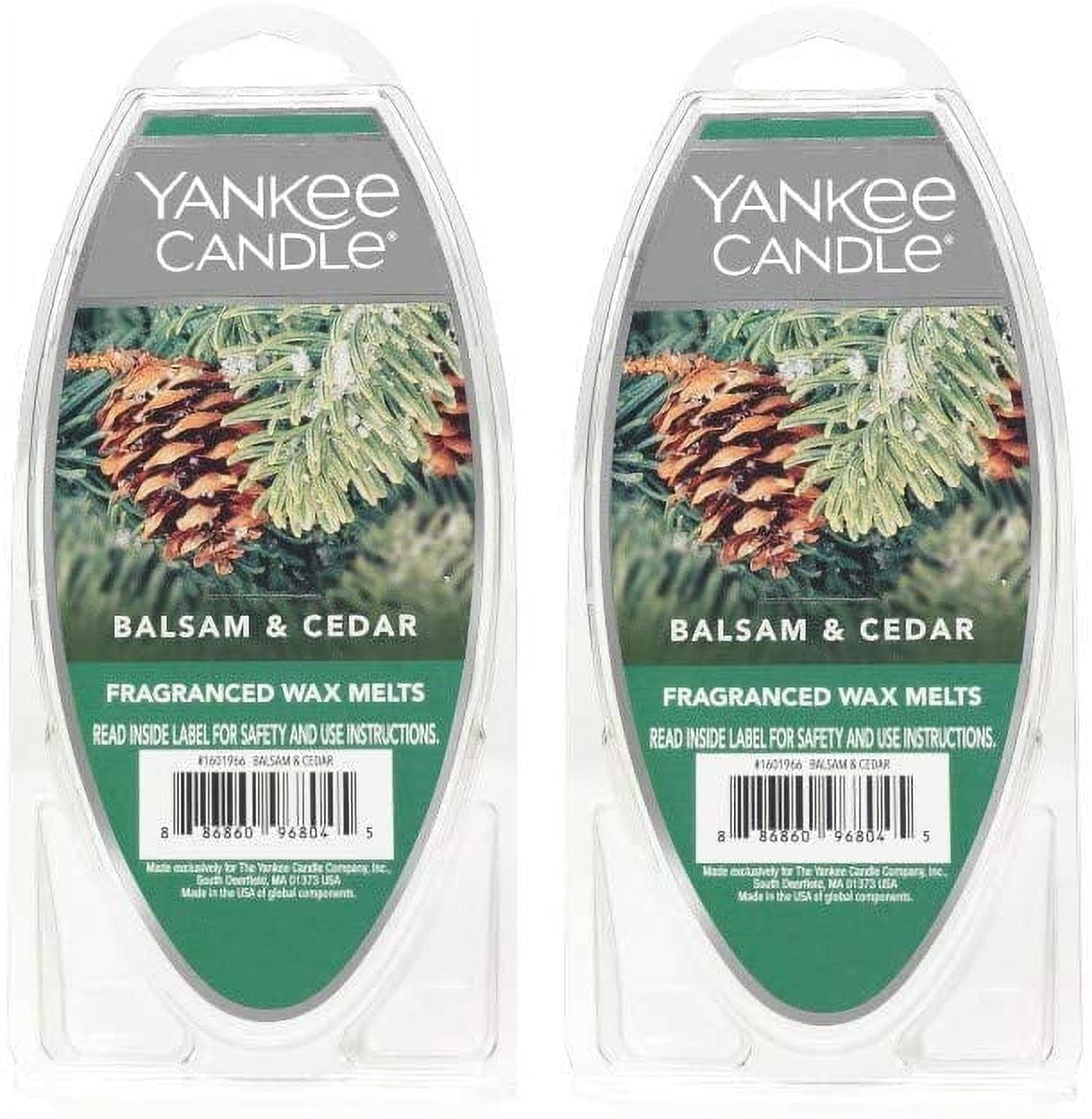 Yankee Candle Lot of 2 Balsam & Cedar Fragranced Wax Melts