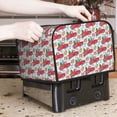 thumbnail image 7 of Balery Watercolor Red Truck And Fir Tree Pattern Oven Cover Kitchen Bread Machine Protector, 4 Slice Toaster Cover for Home, Anti Dust Fingerprint Coaster Cover, 7 of 7