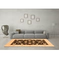 thumbnail image 3 of Ahgly Company Indoor Rectangle Oriental Orange Modern Area Rugs, 7' x 9', 3 of 4
