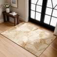 thumbnail image 4 of Toyoso 2'x3' Graphic Botanical Area Rug, Sun-Drenched Honey Amber Silicone Rug, Vibrant Bloom Modern Washable Non-Slip Accent Floor Mat for Threshold Room, Desk and Entryway Decorative Rug, 4 of 9