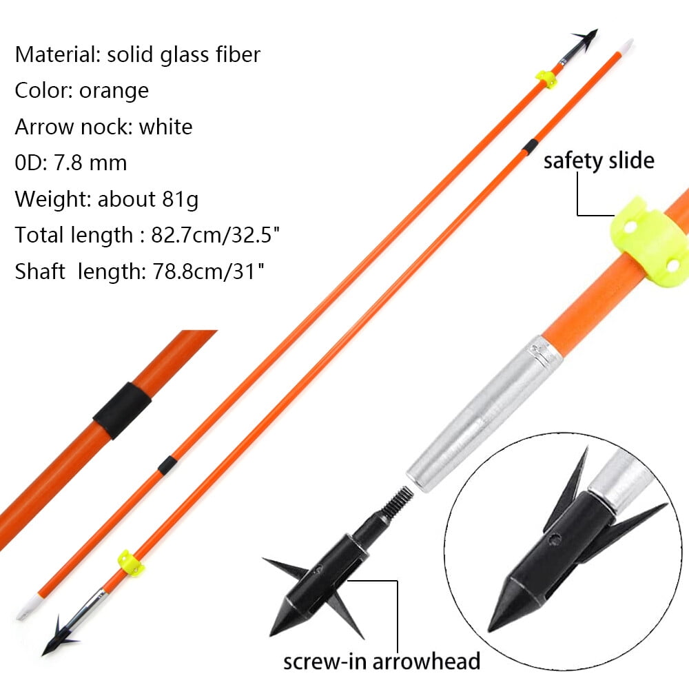 AME Bowfishing Kit 40lbs Recurve Bow Arrow Fishing Reel Archery Straight Bow Hunting