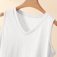 thumbnail image 4 of Gytharion Pj Tank Tops for Women Plus Size Summer Solid Casual Sleepshirt Fashion Loose Sleeveless V-Neck Pajama Shirt Soft Comfy Modal Loungewear, 4 of 6