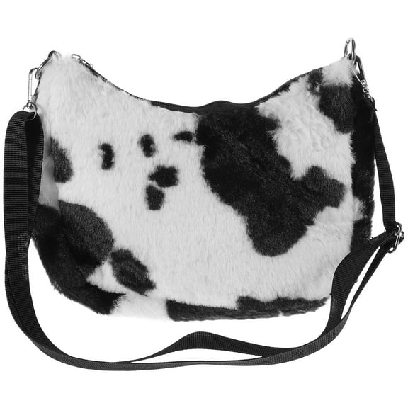 OULII 1pc Cow Crossbody Bag Plush Chic for Women Going Out Traveling