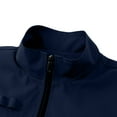thumbnail image 6 of bbymog Mens Winter Jacket Solid Color Standing Collar Coat Pockets Work Sports Outdoor Overszed Vest for Men Warm Comfy Outerwear Dark Blue E XXXXL, 6 of 8