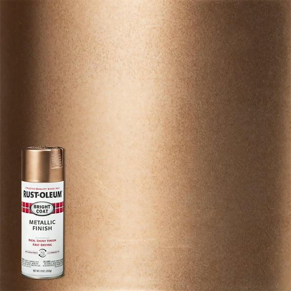 Rose Gold, Rust-Oleum Stops Rust Metallic Protective Enamel Spray Paint, 11 oz, 6 Pack