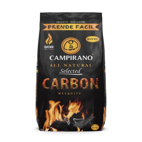 Carbón Campirano Prende Fácil 2.7 kg