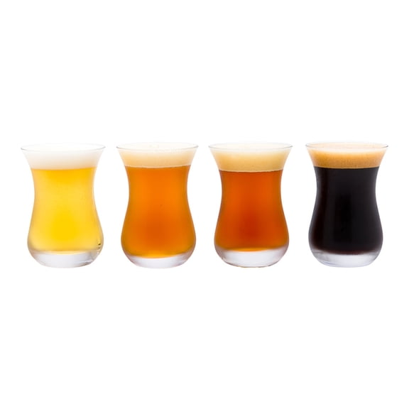5 oz Beer Tasting Glass - 2 1/2" x 2 1/2" x 3 3/4" - 12 count box - Restaurantware