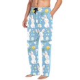 thumbnail image 2 of FORMRS Mens Pajama Pants with Pockets Cotton Sleepwear Lounge Bottoms Sizes S-2XL, Cartoon Easter Bunnies, 2 of 7