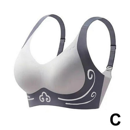 Super Gather Bra Wireless Push-Up Bra Womens Push-Up Lift Bra* Comfortable S7N3