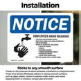 thumbnail image 3 of (2 Pack) Employee Hand Washing OSHA Notice Sign 5 Inch X 3.5 Inch Vinyl Label Decal Sticker Weather Resistant, UV Protected for Workplace, Business, and Construction Site, Made in the, 3 of 7