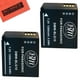 BM Premium 2-Pack de Batteries DMW-BLG10 pour Panasonic Lumix DC-ZS70, DMC-GX80, DMC-GX85, DMC-ZS60, DMC-ZS100, DMC-GF6, DMC-GX7K, DMC-LX100K Appareil Photo Numérique – image 1 sur 3