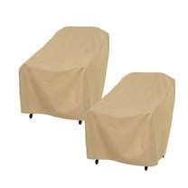 Modern Leisure Basics Patio Chair Cover, 2-Pack, 33"L X 34"W X 31"H, Khaki