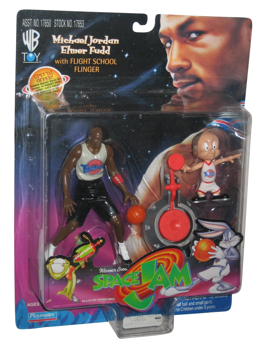 Michael Jordan & Elmer Fudd Complete (Vintage Space Jam, Playmates