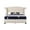 Cream, variant on Cream Crystal Queen Bed, Fashionable Bedroom Allure Color Bed With Flair, Modern