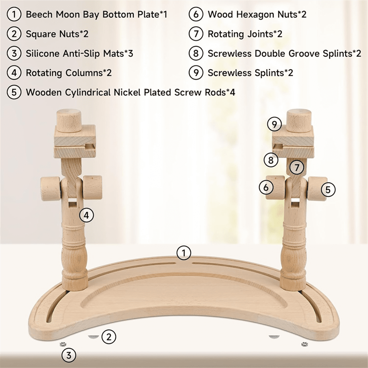 Embroidery Hoop Stand Adjustable - 360°Rotated Embroidery Frame Stand, Embroidery Stands for Hand Work Art Craft