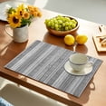 thumbnail image 2 of Grey Geometric Placemats Set of 4, Modern Abstract Art Vintage Boho Placemats for Dining Table, Place Mats for Kitchen Tabletop, Waterproof Wipeable Dining Table Mats Set, 2 of 9