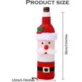thumbnail image 2 of Christmas Wine Bottle Cover with Creative Knitted Santa Claus,for Holiday Party Decoration and Table Decoration, 2 of 5