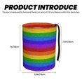 thumbnail image 3 of Honeii Colorful Glitter Rainbow Print Waterproof Car Trash Can,Waterproof Portable Collapsible Trash Can,Garbage Container fits Most Cars,SUVs,and Trucks, 3 of 7