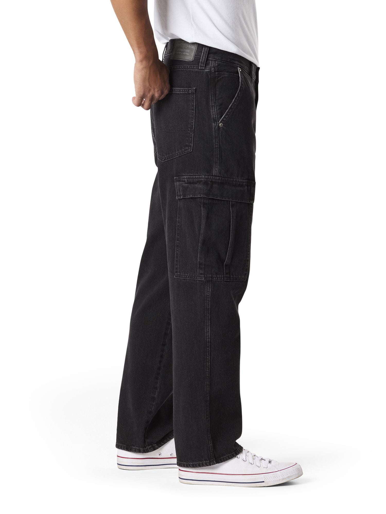 Levi Strauss Signature Men's and Big and Tall Loose Cargo Pants