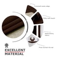 thumbnail image 5 of Ample Decor 1 Panel 46 x 95 inch 100% Polyester Blackout Curtains, Noise Reducing - Brown, 5 of 6