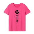 thumbnail image 1 of Camiseta para mujer con cuello redondo, camisetas de verano para senderismo, desplazamientos, uso diario, viajes SG, 1 of 7