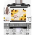 thumbnail image 5 of nqOlkjepod Large Induction Cooktop Protector Mat 28.5"x20.5", Sunflower Vintage Stove Top Covers for Electric Stove, Spring Summer Botanical Floral Stove Burner Cover Mats, Glass Top Stove Cover, 5 of 8