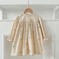thumbnail image 1 of Spring Autumn Baby Clothes Infant Girls Floral Embroidered Bodysuit Children's Long Sleeve Princess Dress Korean Sisters Dress, 1 of 6