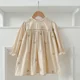 thumbnail image 1 of Spring Autumn Baby Clothes Infant Girls Floral Embroidered Bodysuit Children's Long Sleeve Princess Dress Korean Sisters Dress, 1 of 6