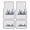 Blue Bar Chart, variant on 4-Piece Car Floor Mats Set, Blue Beach Escape Crystal Velvet Automotive Front & Rear Floor Liners, Universal Fit for Car, Truck, SUV