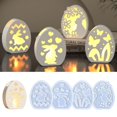 thumbnail image 3 of Easter Eggs Hollow Night Light Silicone Mold Rabbit Heart Atmosphere Projection Gypsum Z5f4 Pattern Flowers Love, 3 of 8