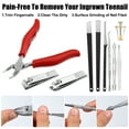 thumbnail image 5 of Unique Bargains Toenail Clippers for Thick Nails Nail Clippers for Men and Women Nail Clippers Kit Pack of 13 Red, 5 of 7