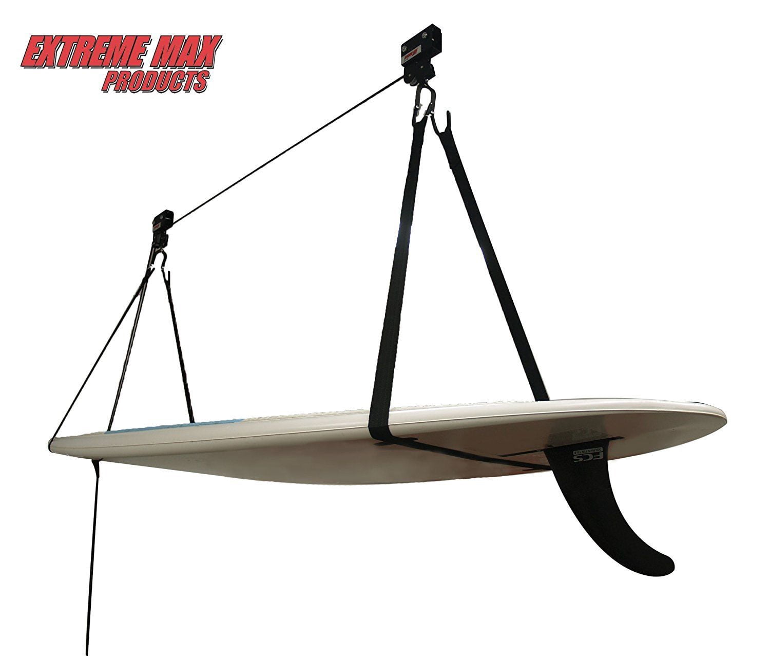 Extreme Max 70360 120 lb. Capacity Kayak Hoist Complete System For Garage.