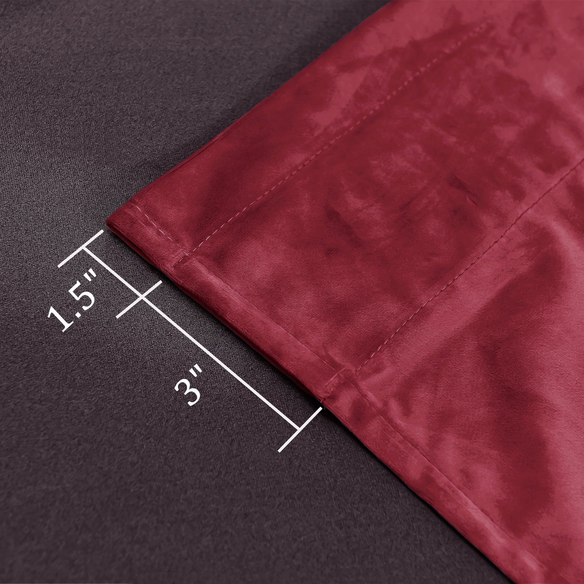 XWZO Red Velvet Backdrop Curtains for Christmas Holiday Decor Set of 2, Rod Pocket Blackout Noise Reducing Drapes for Bedroom Living Room with Tiebacks, 52W x 84L