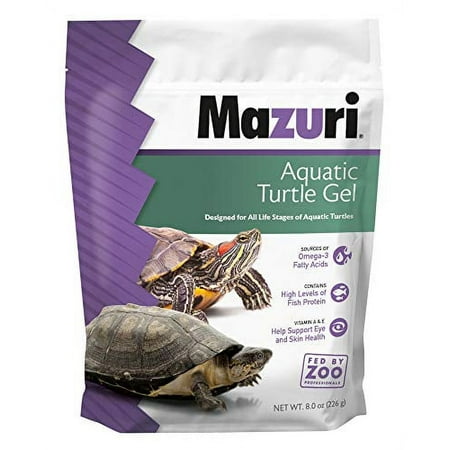 UPC: 0727613014117 | Mazuri | Aquatic Turtle Food | Easy-to-Serve Gel | Freshwater Formula- 8 Ounce (8 oz) Bag